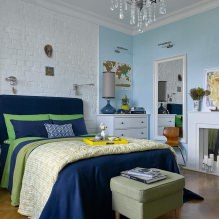 Дизайн стен в спальне: выбор цвета, варианты отделки, 130 фото в интерьере-27