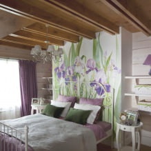 Дизайн стен в спальне: выбор цвета, варианты отделки, 130 фото в интерьере-13