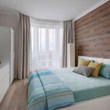 Дизайн стен в спальне: выбор цвета, варианты отделки, 130 фото в интерьере-7