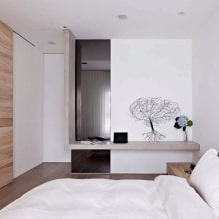 Дизайн стен в спальне: выбор цвета, варианты отделки, 130 фото в интерьере-11