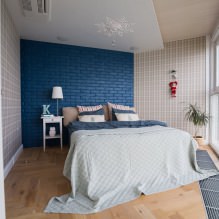 Дизайн стен в спальне: выбор цвета, варианты отделки, 130 фото в интерьере-6