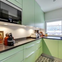 Зеленый кухонный гарнитур: особенности выбора, сочетания, 60 фото-25