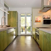 Зеленый кухонный гарнитур: особенности выбора, сочетания, 60 фото-6