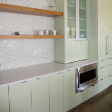 Зеленый кухонный гарнитур: особенности выбора, сочетания, 60 фото-5
