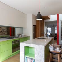 Зеленый кухонный гарнитур: особенности выбора, сочетания, 60 фото-0