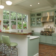 Зеленый кухонный гарнитур: особенности выбора, сочетания, 60 фото-21