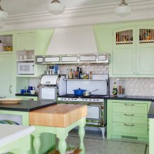 Зеленый кухонный гарнитур: особенности выбора, сочетания, 60 фото-14
