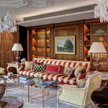 Дизайн комнаты с золотыми шторами: выбор ткани, сочетания, виды штор, 70 фото -11