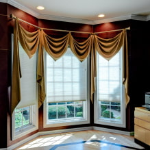 Дизайн комнаты с золотыми шторами: выбор ткани, сочетания, виды штор, 70 фото -2
