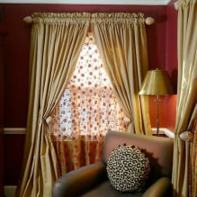 Дизайн комнаты с золотыми шторами: выбор ткани, сочетания, виды штор, 70 фото -5