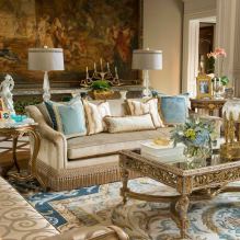 Стиль барокко в интерьере квартиры: особенности дизайна, отделка, мебель и декор-23