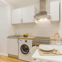 Белая кухня с деревянной столешницей: 60 современных фото и вариантов дизайна-14