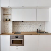 Белая кухня с деревянной столешницей: 60 современных фото и вариантов дизайна-6