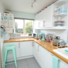 Белая кухня с деревянной столешницей: 60 современных фото и вариантов дизайна-0