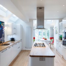Белая кухня с деревянной столешницей: 60 современных фото и вариантов дизайна-4
