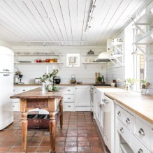 Белая кухня с деревянной столешницей: 60 современных фото и вариантов дизайна-3