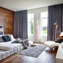 Серые шторы в интерьере квартиры: виды, ткани, стили, сочетания, дизайн и декор-0
