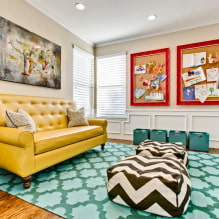 Желтый диван в интерьере: виды, формы, материалы обивки, дизайн, оттенки, сочетания-0