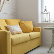 Желтый диван в интерьере: виды, формы, материалы обивки, дизайн, оттенки, сочетания-2