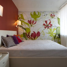 Обои для маленькой спальни: цвет, дизайн, комбинирование, идеи для низких потолков и узких комнат-0