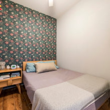 Обои для маленькой спальни: цвет, дизайн, комбинирование, идеи для низких потолков и узких комнат-6