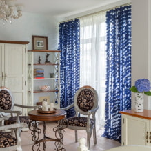 Синие шторы в интерьере - стильные идеи дизайна-7