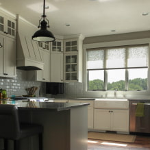 Рулонные шторы на кухню: виды, материалы, дизайн, цветовая гамма, комбинирование-5