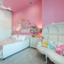 Розовый интерьер комнаты: сочетание, выбор стиля, отделки, мебели, штор и декора-2