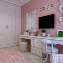 Розовый интерьер комнаты: сочетание, выбор стиля, отделки, мебели, штор и декора-3
