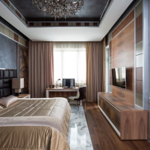 Потолки из гипсокартона для спальни: фото, дизайн, виды форм и конструкций-0