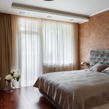 Потолки из гипсокартона для спальни: фото, дизайн, виды форм и конструкций-1
