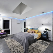 Потолки из гипсокартона для спальни: фото, дизайн, виды форм и конструкций-7