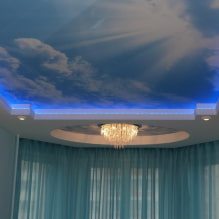 Натяжной потолок с подсветкой: виды (по периметру, внутри), цвет, идеи для разных типов потолков-2