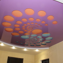 Фиолетовый потолок: дизайн, оттенки, фото для натяжного и подвесного потолка-4