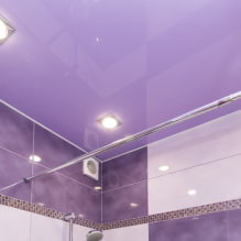 Фиолетовый потолок: дизайн, оттенки, фото для натяжного и подвесного потолка-6