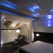 Потолок с подсветкой: виды по конструкции, источникам света, цвету, примеры в интерьере-0