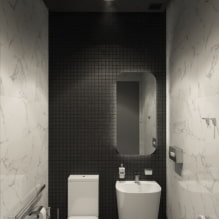 Потолок в туалете: виды по материалу, конструкции, фактуре, цвету, дизайн, освещение-7