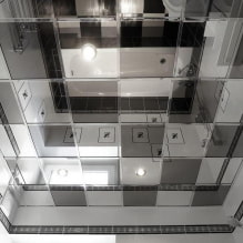 Зеркальный потолок в интерьере - идеи дизайна натяжных и подвесных конструкций-6