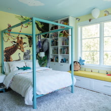 Оформление стен в детской комнате: виды материалов, цвет, декор, фото в интерьере-8