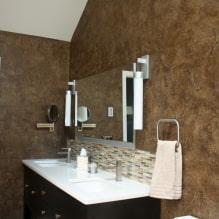 Декоративная штукатурка в ванной: виды, цвет, дизайн, варианты отделки (стены, потолок)-1