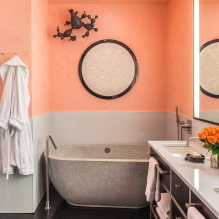Декоративная штукатурка в ванной: виды, цвет, дизайн, варианты отделки (стены, потолок)-7
