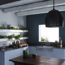 Стены на кухне: варианты отделки, выбор стиля, дизайн, нестандартные решения-4