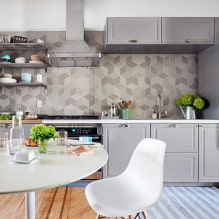 Стены на кухне: варианты отделки, выбор стиля, дизайн, нестандартные решения-7