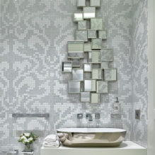 Выбор зеркала в ванную комнату: виды, формы, декор, цвет, варианты с рисунком, подсветкой-6