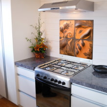 Панно на кухню: виды, выбор места расположения, дизайн, рисунки, фото в различных стилях-4