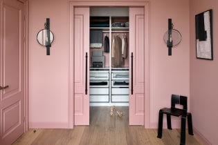 Двери в гардеробную комнату: виды, материалы, дизайн, цвет
