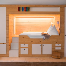 Кровать в нише: дизайн, виды (подиум, откидная, детская), фото в интерьере-4