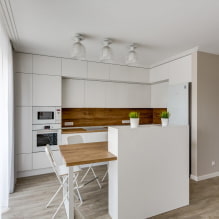 Кухня-ниша в квартире: дизайн, формы и расположение, цвет, варианты освещения-2
