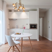 Кухня-ниша в квартире: дизайн, формы и расположение, цвет, варианты освещения-6