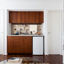 Кухня-ниша в квартире: дизайн, формы и расположение, цвет, варианты освещения-7